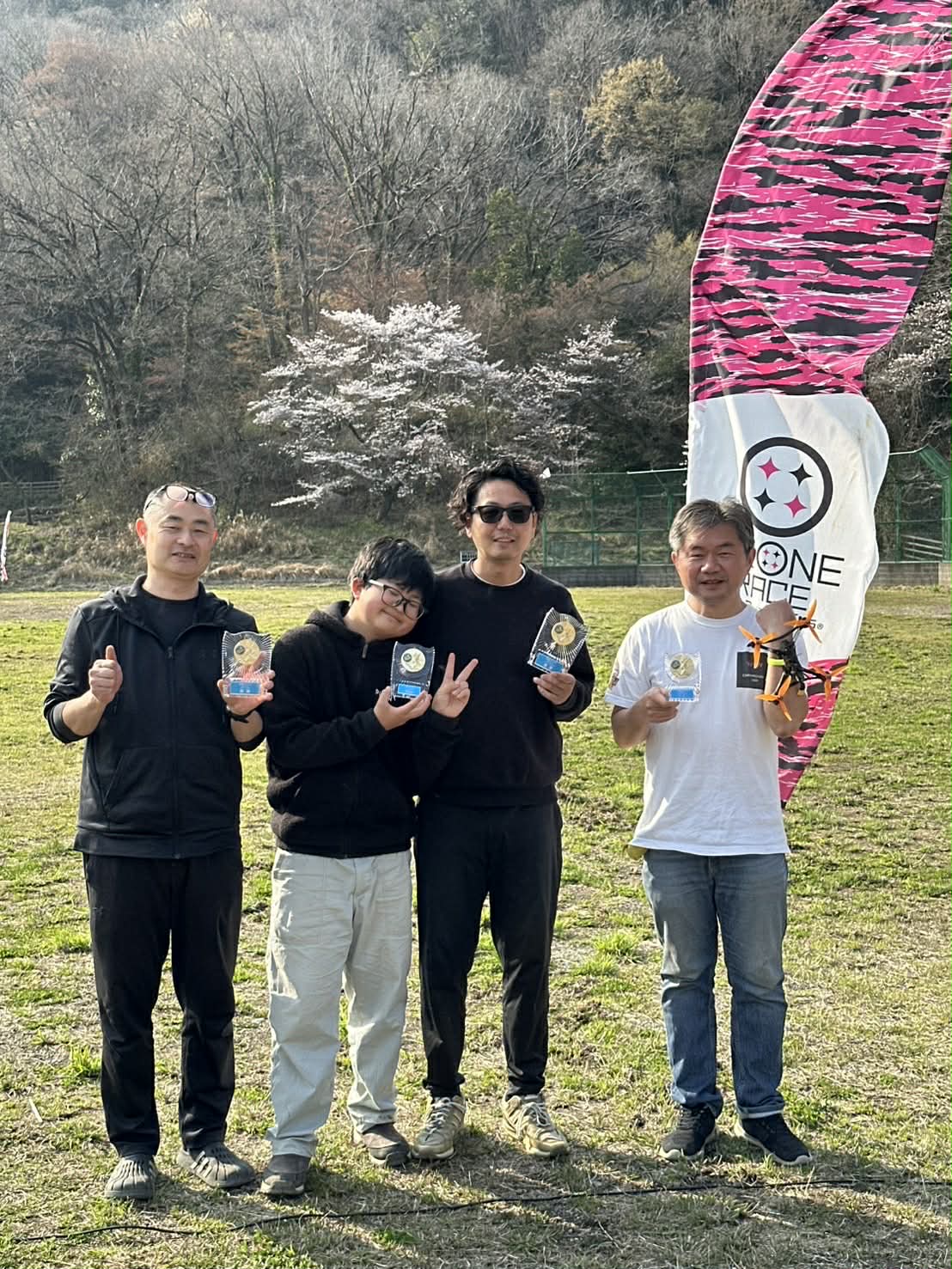 相模湖CUP2026 桜ラウンドの表彰台